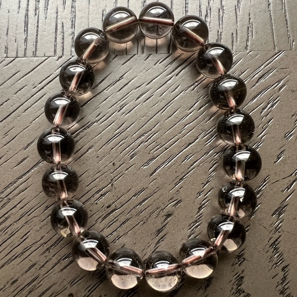 Smoky quartz bracelet 10mm - Picture 1 of 3